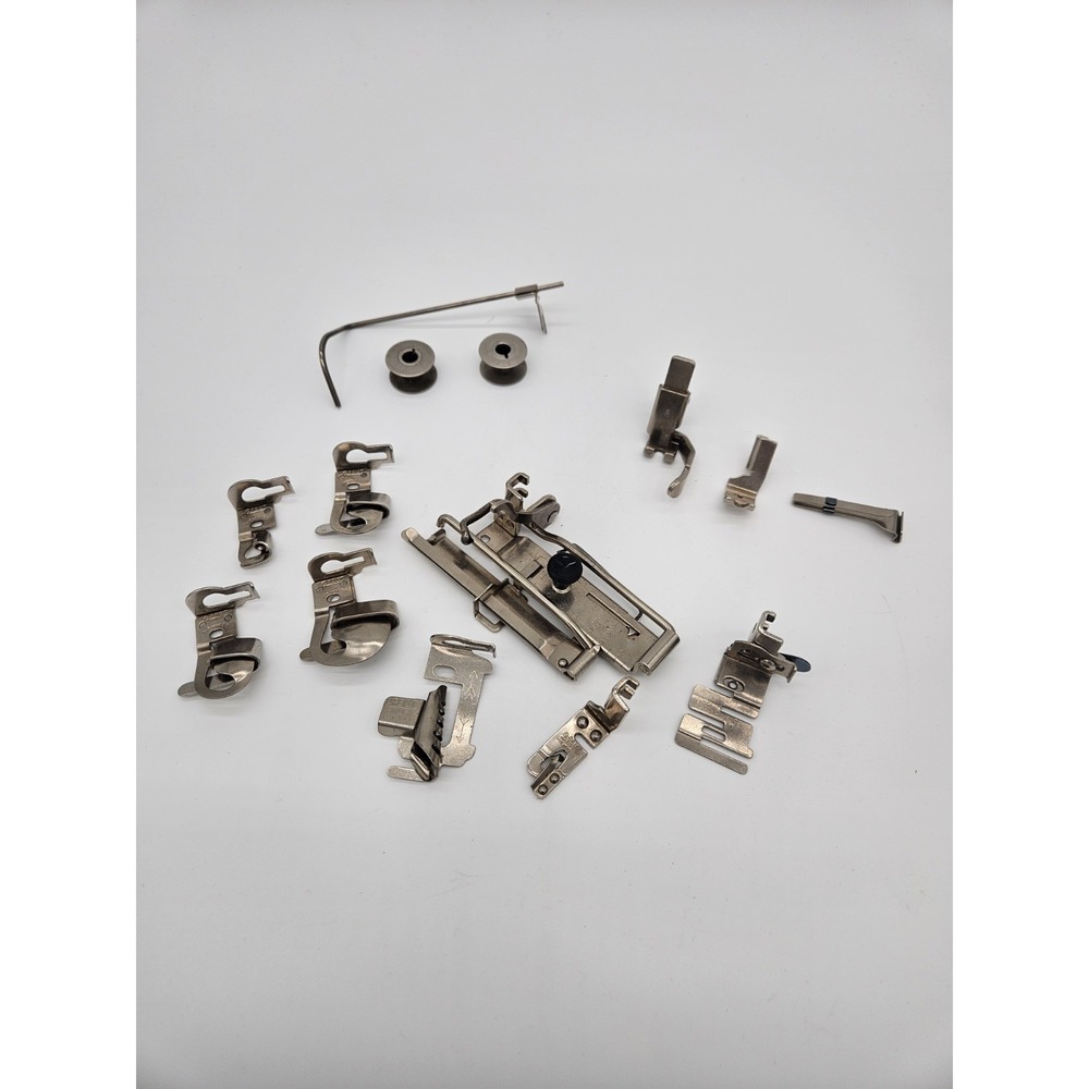 Vintage Sewing Machine Attachments 8-Greist And Other Unmarked READ